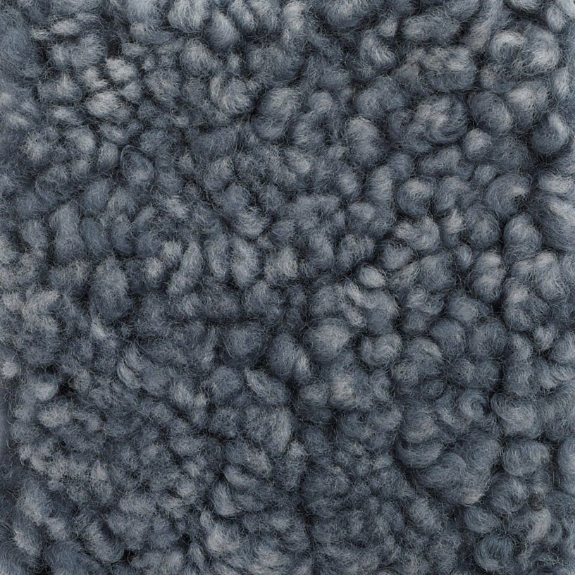 Coussin d'assise rond pour chaise enfant en peau de mouton graphite ZigZag - Hans K - The Cool Republic