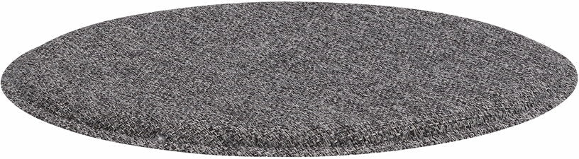 Coussin d'assise rond pour chaise enfant en tissu gris étincelant ZigZag - Hans K - The Cool Republic