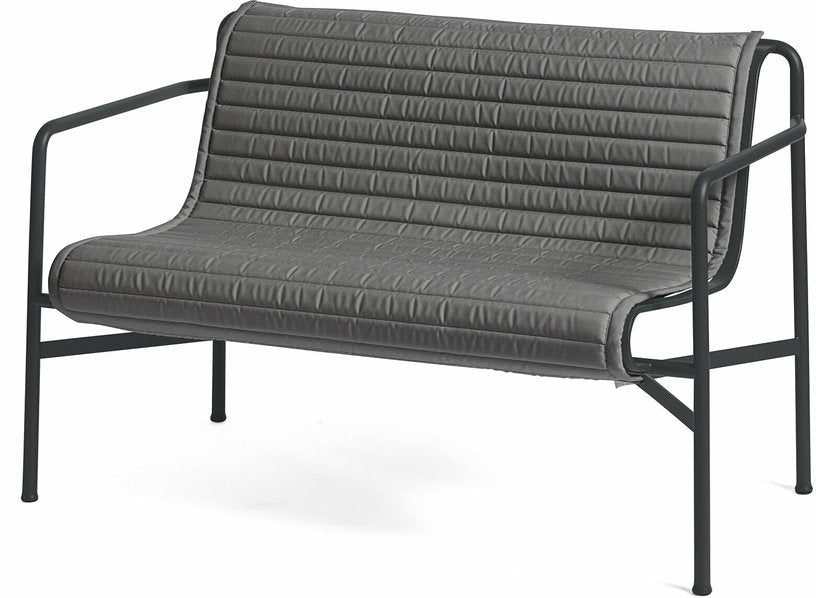 Coussin de banc matelassé anthracite Palissade - HAY - The Cool Republic