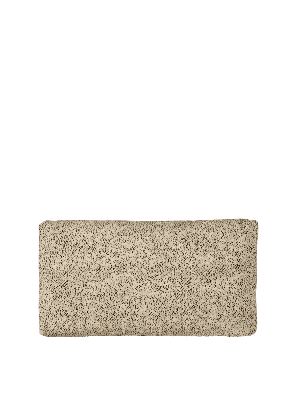 Coussin de canapé rectangulaire en velours poppy beige et noir Dase - Ferm Living - The Cool Republic