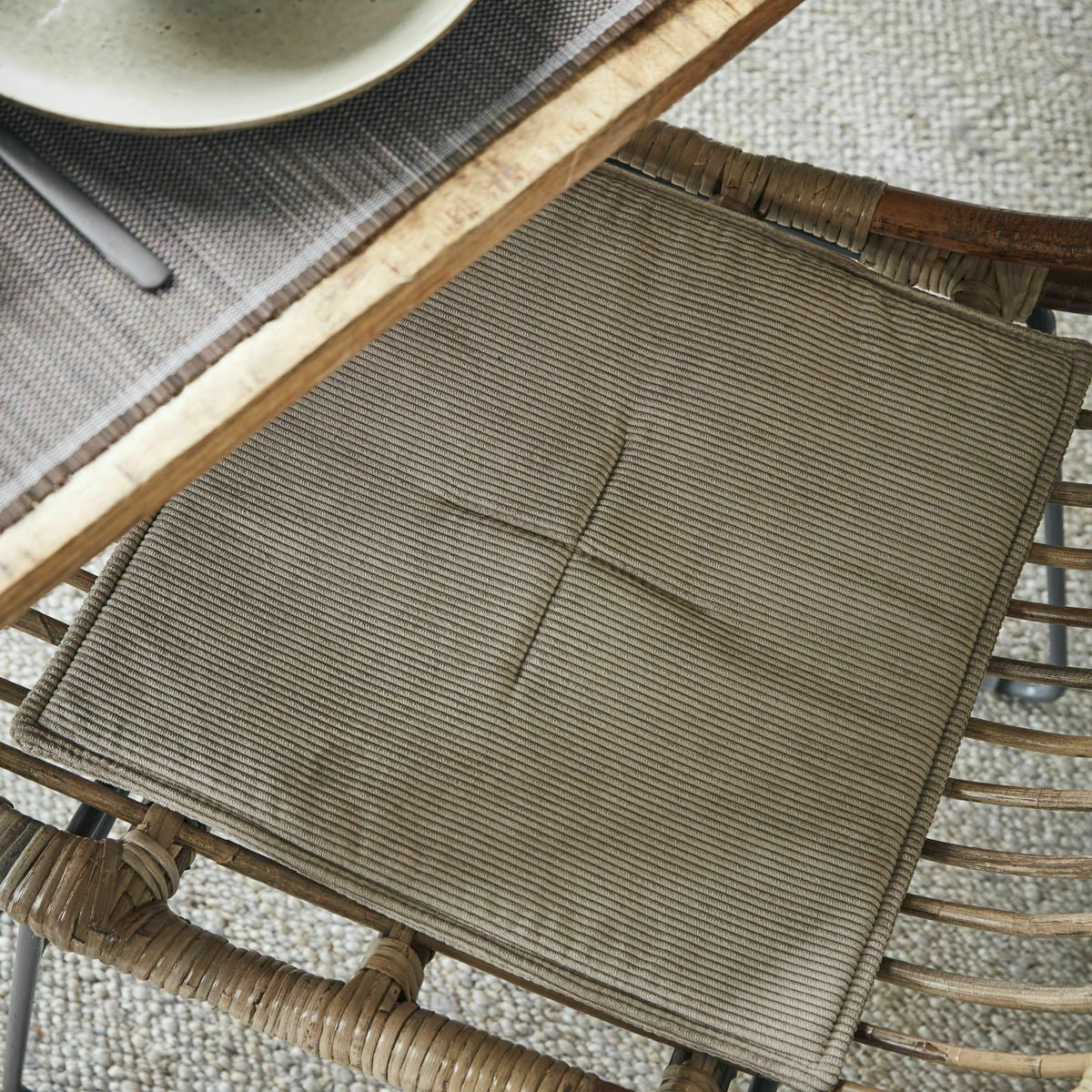 Coussin de chaise Cord Sand - House Doctor - The Cool Republic