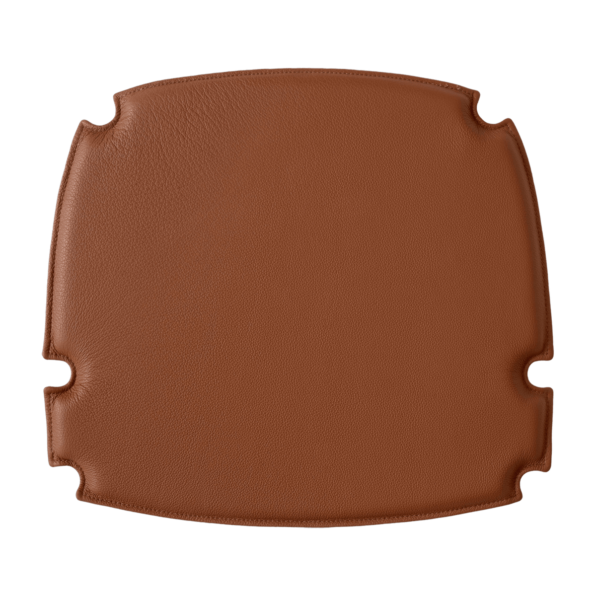 Coussin de chaise en cuir cognac 52 x 47 cm Drawn HM4 - &tradition - The Cool Republic
