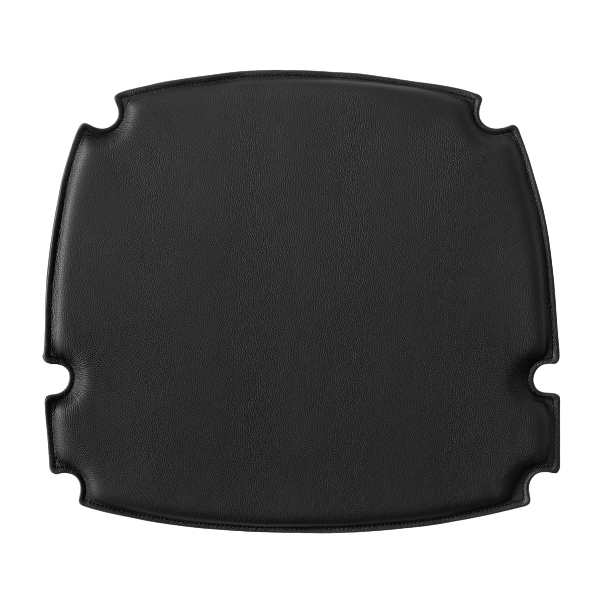 Coussin de chaise en cuir noir 52 x 47 cm Drawn HM4 - &tradition - The Cool Republic