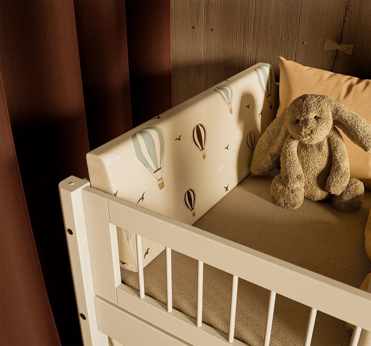Coussin de lit pour enfant en coton blanc à motifs 90x30cm Dawn - Flexa — vue 2