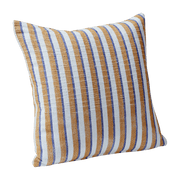 Coussin en coton bleu 50x50cm Pavillon - Hübsch - The Cool Republic