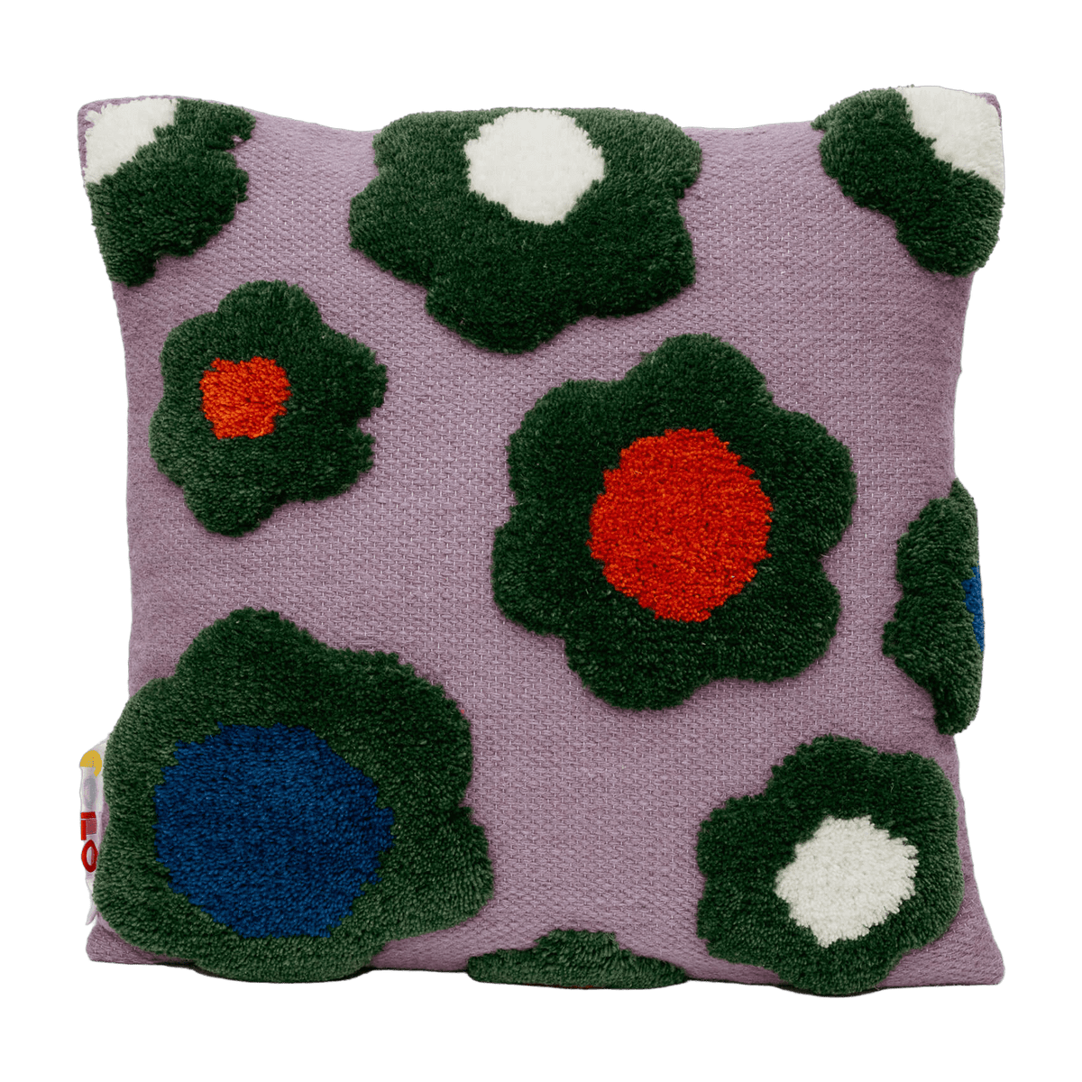 Coussin en laine 45x45cm Green Flower - Colortherapis - The Cool Republic