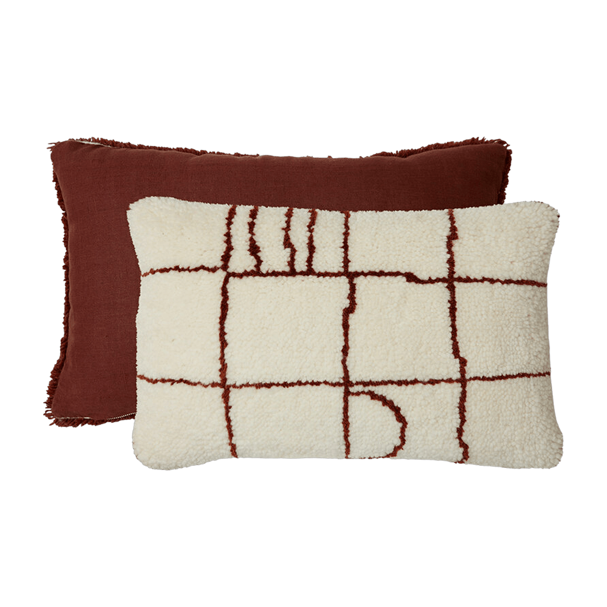 Coussin en laine double face 60 x 40 cm Easy - HKliving - The Cool Republic
