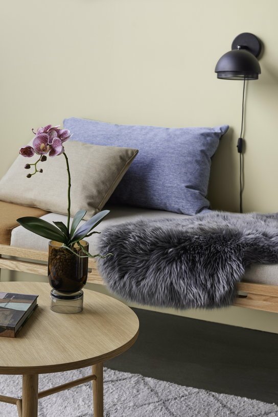 Coussin en laine gris Prim - Hübsch - The Cool Republic