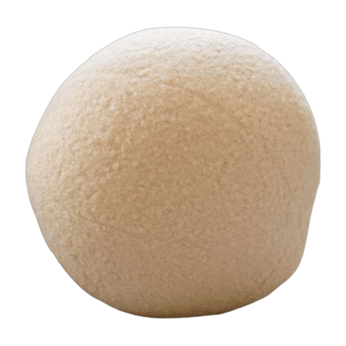 Coussin en tissu bouclé beige clair 20xcm Teddy - Home Design - The Cool Republic