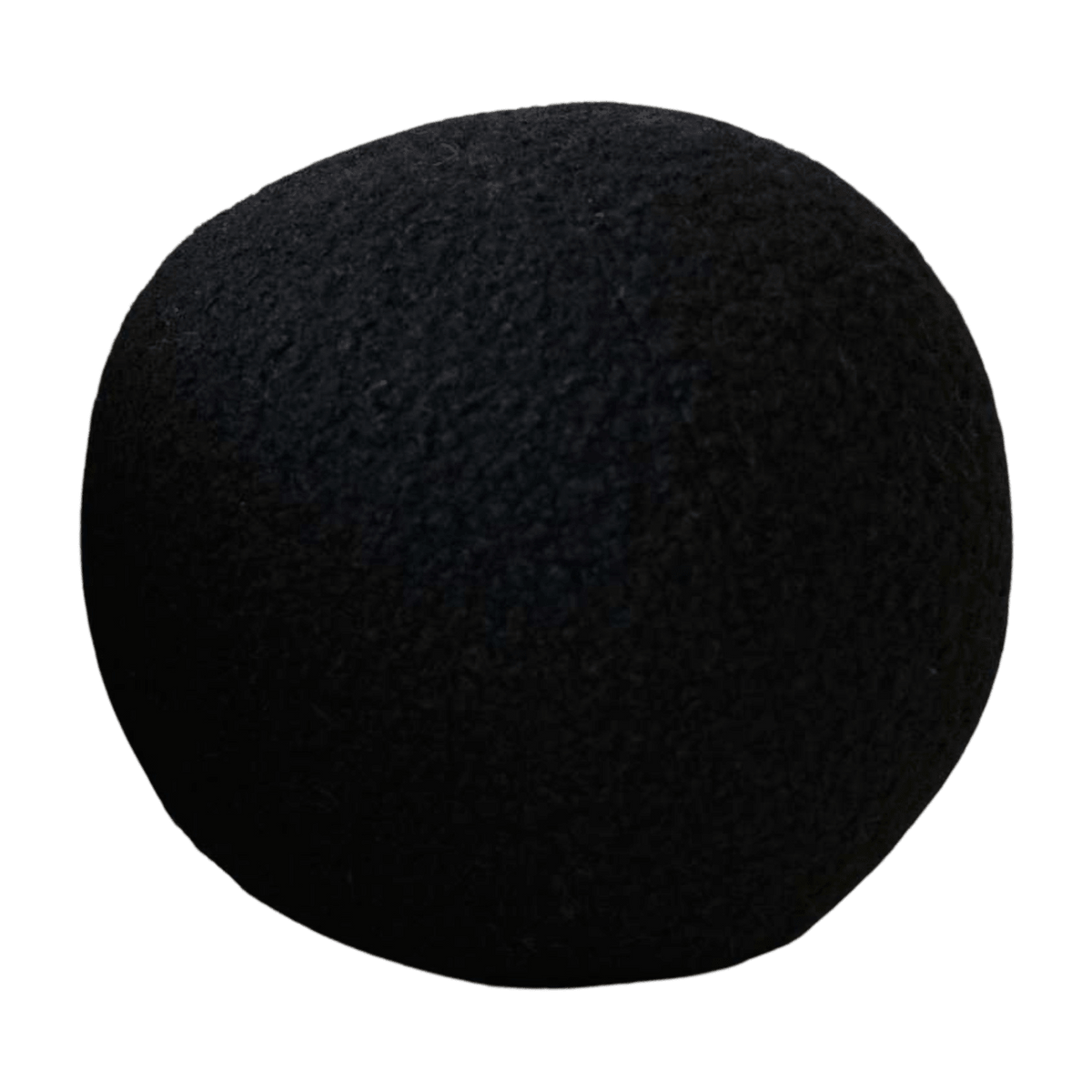 Coussin en tissu bouclé noir 20xcm Teddy - Home Design - The Cool Republic