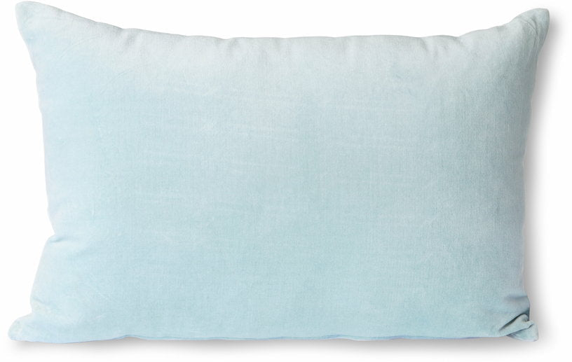 Coussin en velours bleu glace 40 x 60 cm - Hkliving - The Cool Republic