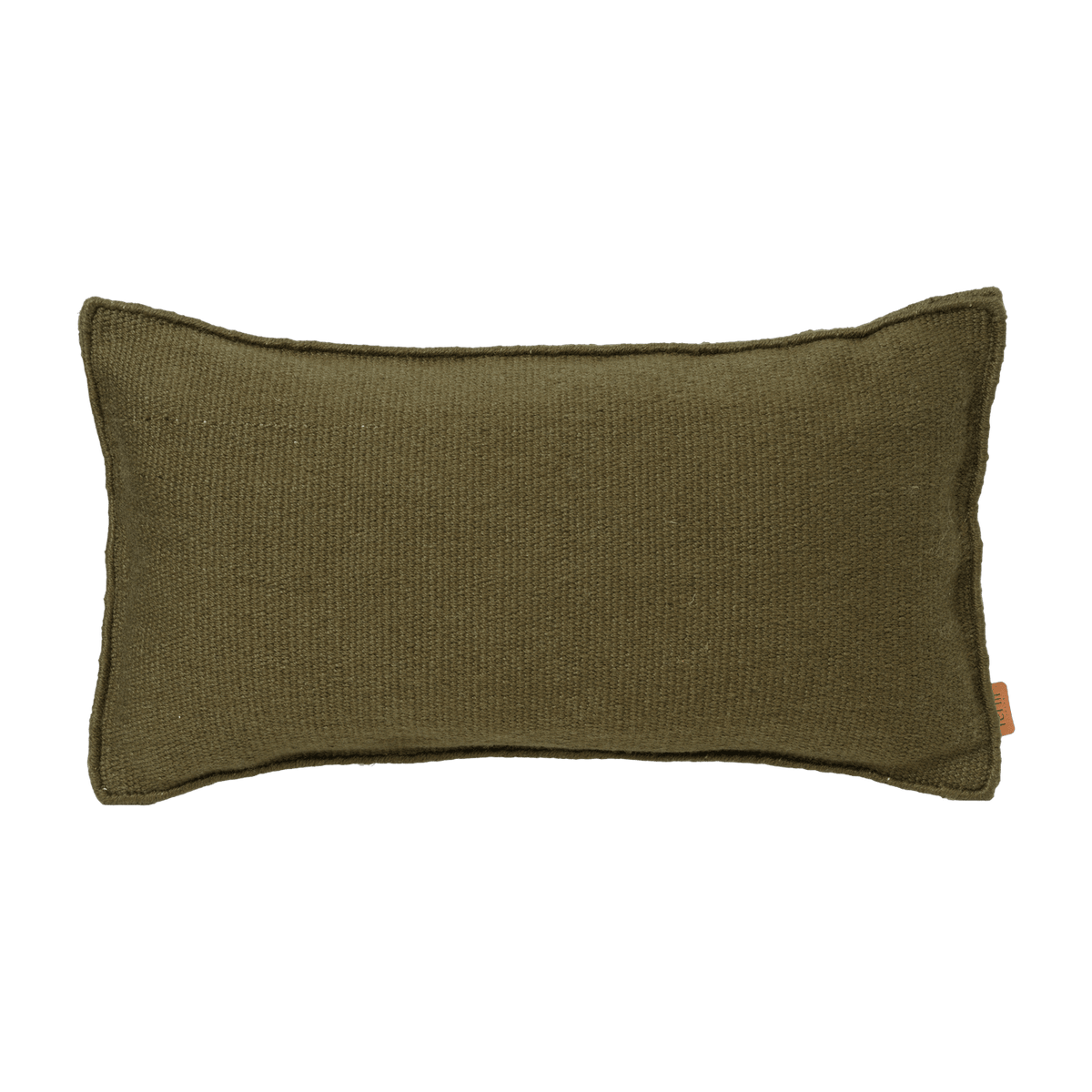 Coussin extérieur en polyester recyclé vert olive 53 x 28 cm Desert - Ferm Living - The Cool Republic