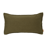 Olive green recycled polyester outdoor cushion 53 x 28 cm Desert - Ferm Living - The Cool Republic