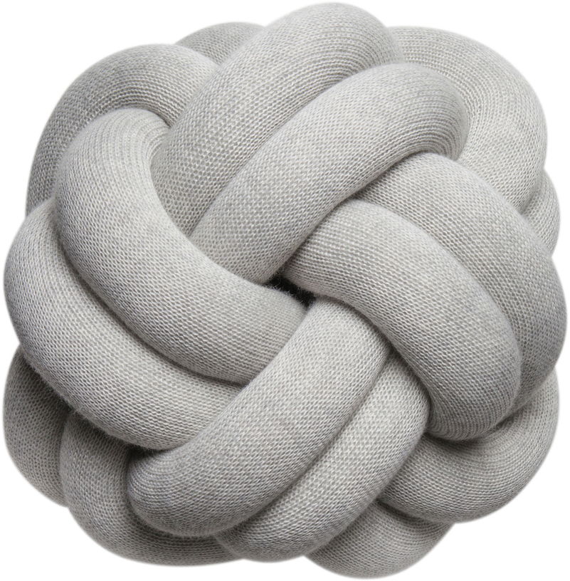 Coussin gris clair Knot 30cm - Design House Stockholm - The Cool Republic