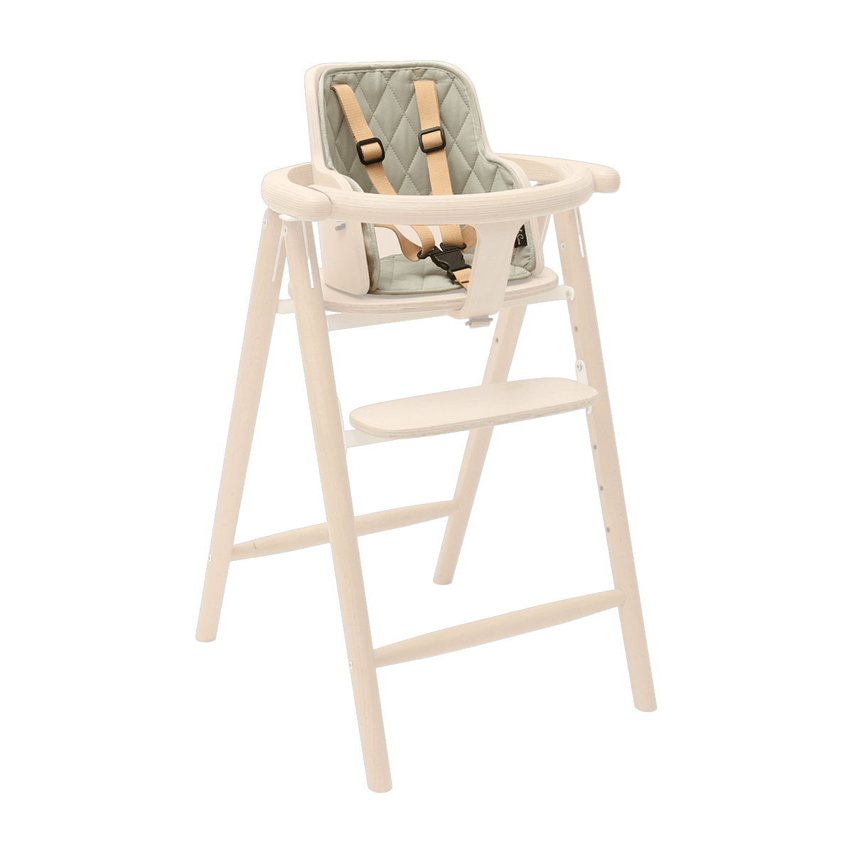 Coussin pour chaise haute en coton bleu gris 28 x 25 cm Tobo - Charlie Crane - The Cool Republic