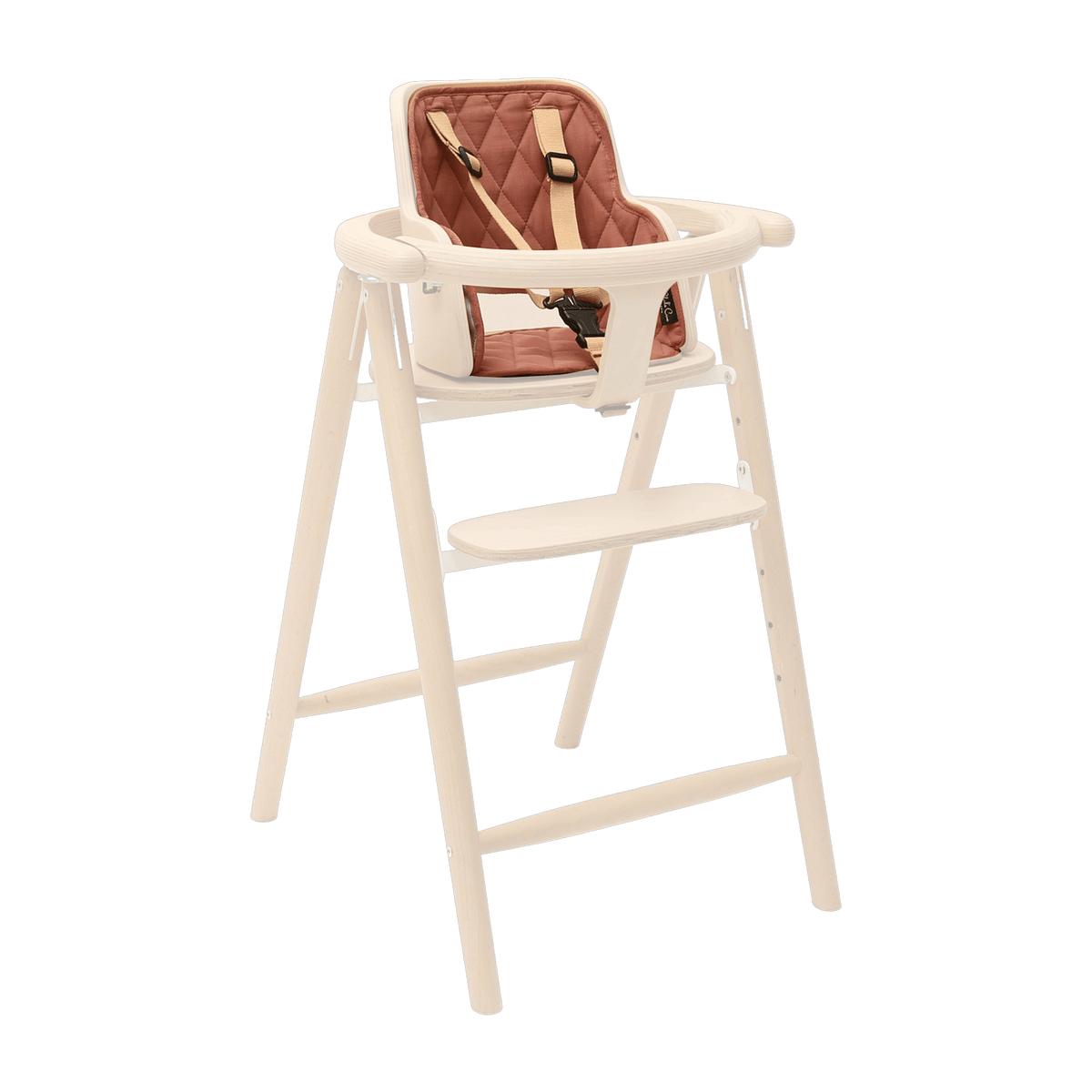 Coussin pour chaise haute en coton bois de rose 28 x 25 cm Tobo - Charlie Crane - The Cool Republic
