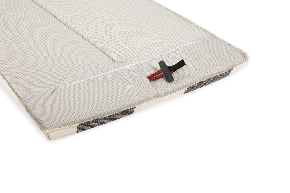 Coussin rayé cacao et crème pour banc d'extérieur fred's 160x40cm - Fatboy - The Cool Republic