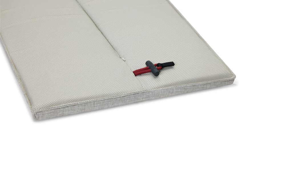 Coussin rayé gris clair pour banc d'extérieur fred's 160x40cm - Fatboy - The Cool Republic