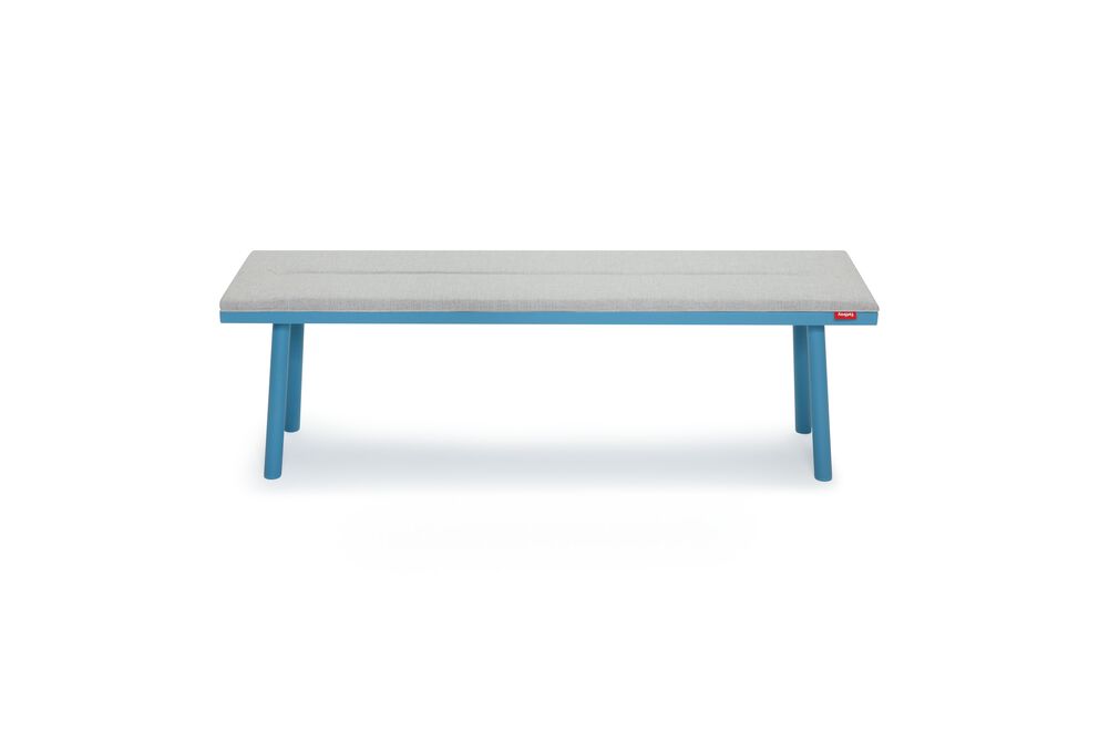 Coussin rayé gris clair pour banc d'extérieur fred's 160x40cm - Fatboy - The Cool Republic