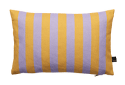 Coussin rectangulaire à rayures en tissu orange et violet 30x45cm Striped - Fest Amsterdam - The Cool Republic
