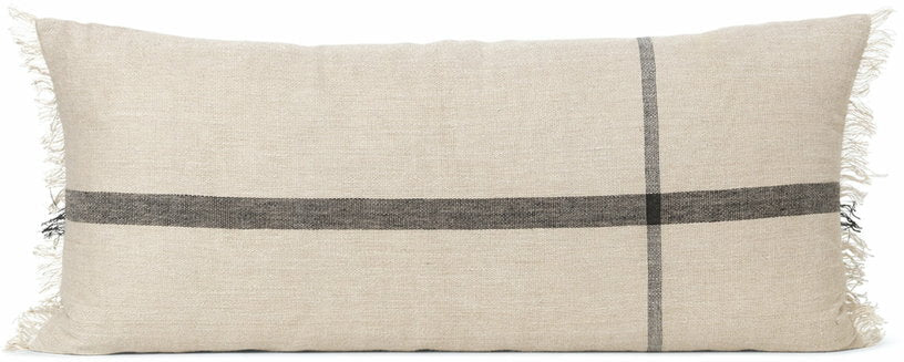 Coussin rectangulaire en lin et coton camel 90 x 40 cm Calm - Ferm Living - The Cool Republic