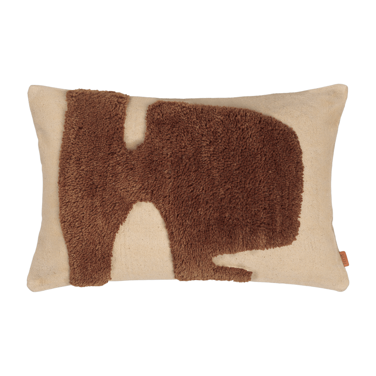 Coussin rectangulaire sable et sucre d'orge Lay - Ferm Living - The Cool Republic