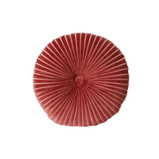 Coussin rond en velours rouge bordeaux 35cm - HKLIVING - The Cool Republic