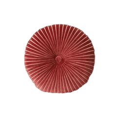 Coussin rond en velours rouge bordeaux 35cm - HKLIVING - The Cool Republic