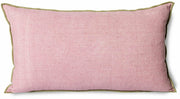 Coussin rose liseré vert 60 x 35 cm Bouquet - HKliving - The Cool Republic