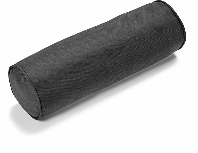 Coussin rouleau de jardin en polyester noir 58 cm Fontainebleau - Serax - The Cool Republic