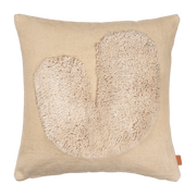 Coussin sable et blanc cassé 50 x 50 cm Lay - Ferm Living - The Cool Republic