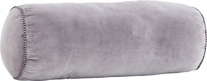 Coussin traversin en velours violet - Madam Stoltz - The Cool Republic