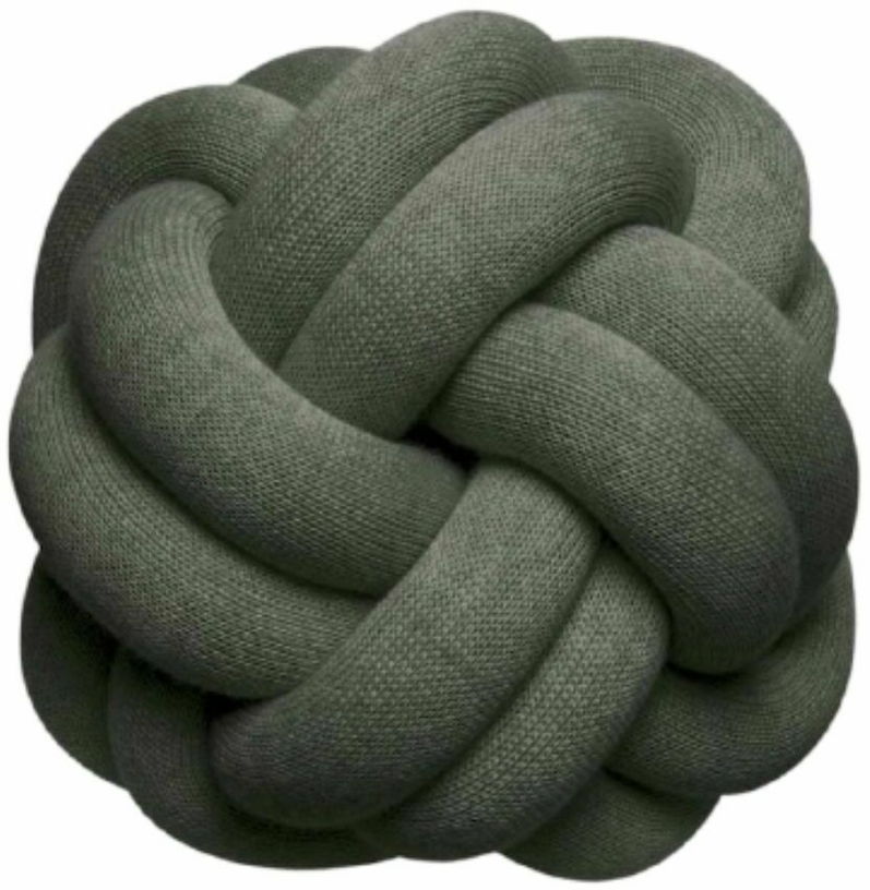 Coussin vert forêt Knot - Design House Stockholm - The Cool Republic