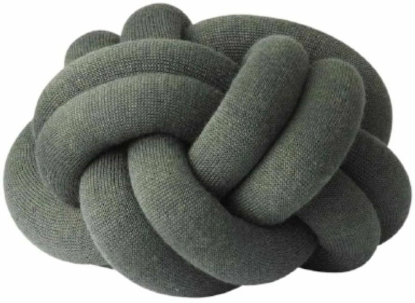 Coussin vert forêt Knot - Design House Stockholm - The Cool Republic