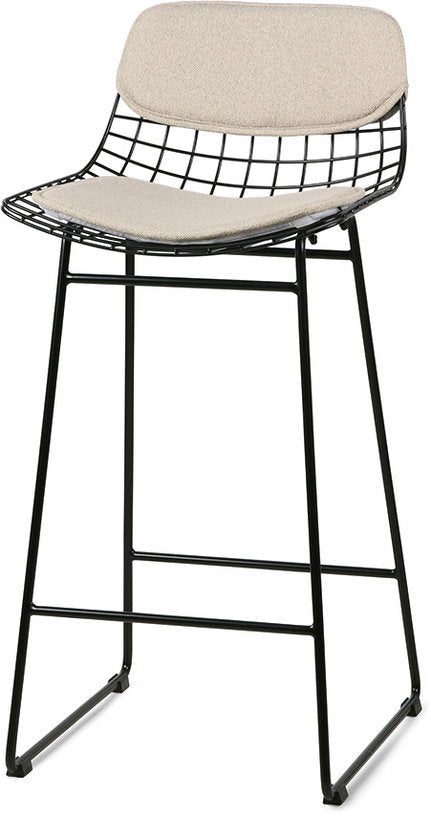 Coussins écrus pour tabouret de bar Wire - HKliving - The Cool Republic
