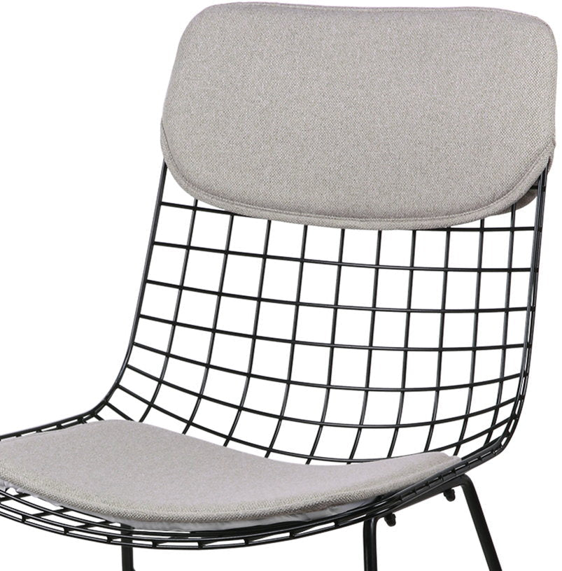 Coussins gris clairs pour chaise Wire - HKliving - The Cool Republic