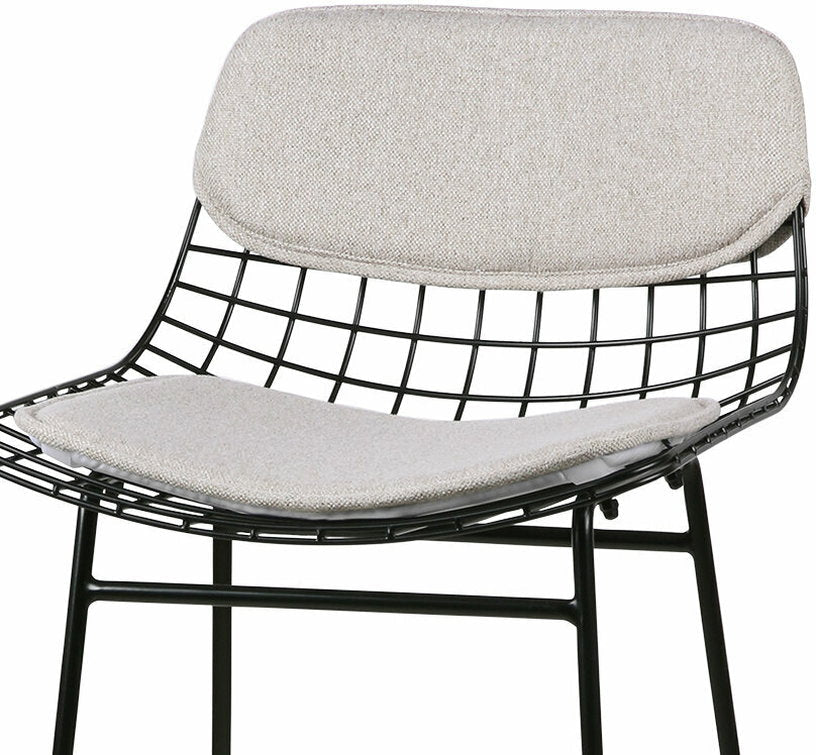 Coussins gris clairs pour tabouret de bar Wire - HKliving - The Cool Republic
