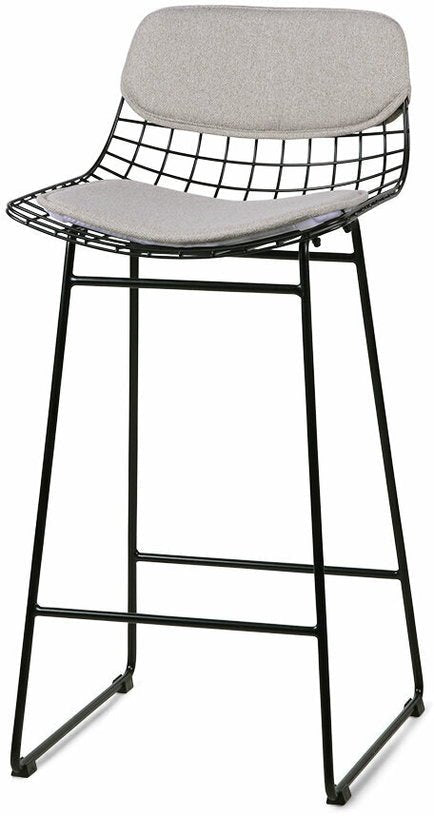 Coussins gris clairs pour tabouret de bar Wire - HKliving - The Cool Republic