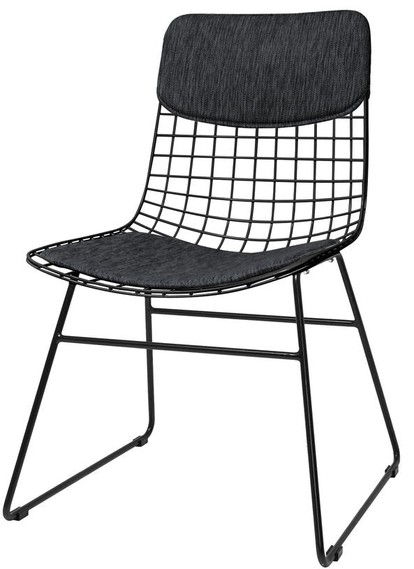Coussins gris foncé pour chaise Wire - HKliving - The Cool Republic