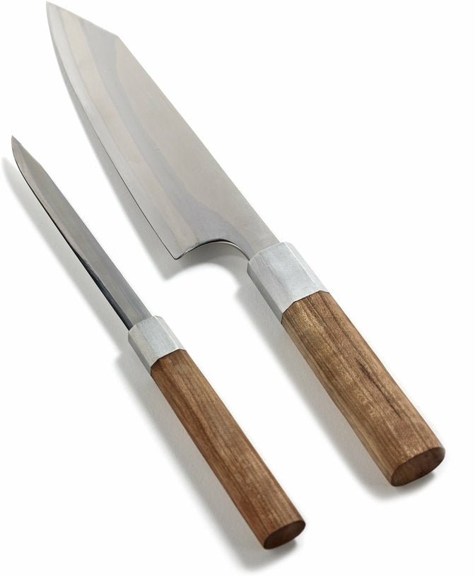 Couteau à steak en métal et en bois de cerisier naturel 12 cm Inku - Serax - The Cool Republic