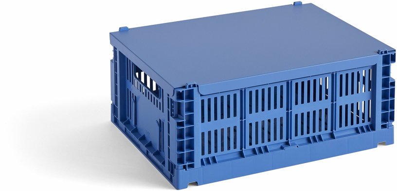 Couvercle pour colour crate bleu electrique M - Hay - The Cool Republic
