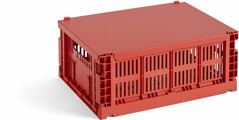 Couvercle pour colour crate rouge M - Hay - The Cool Republic