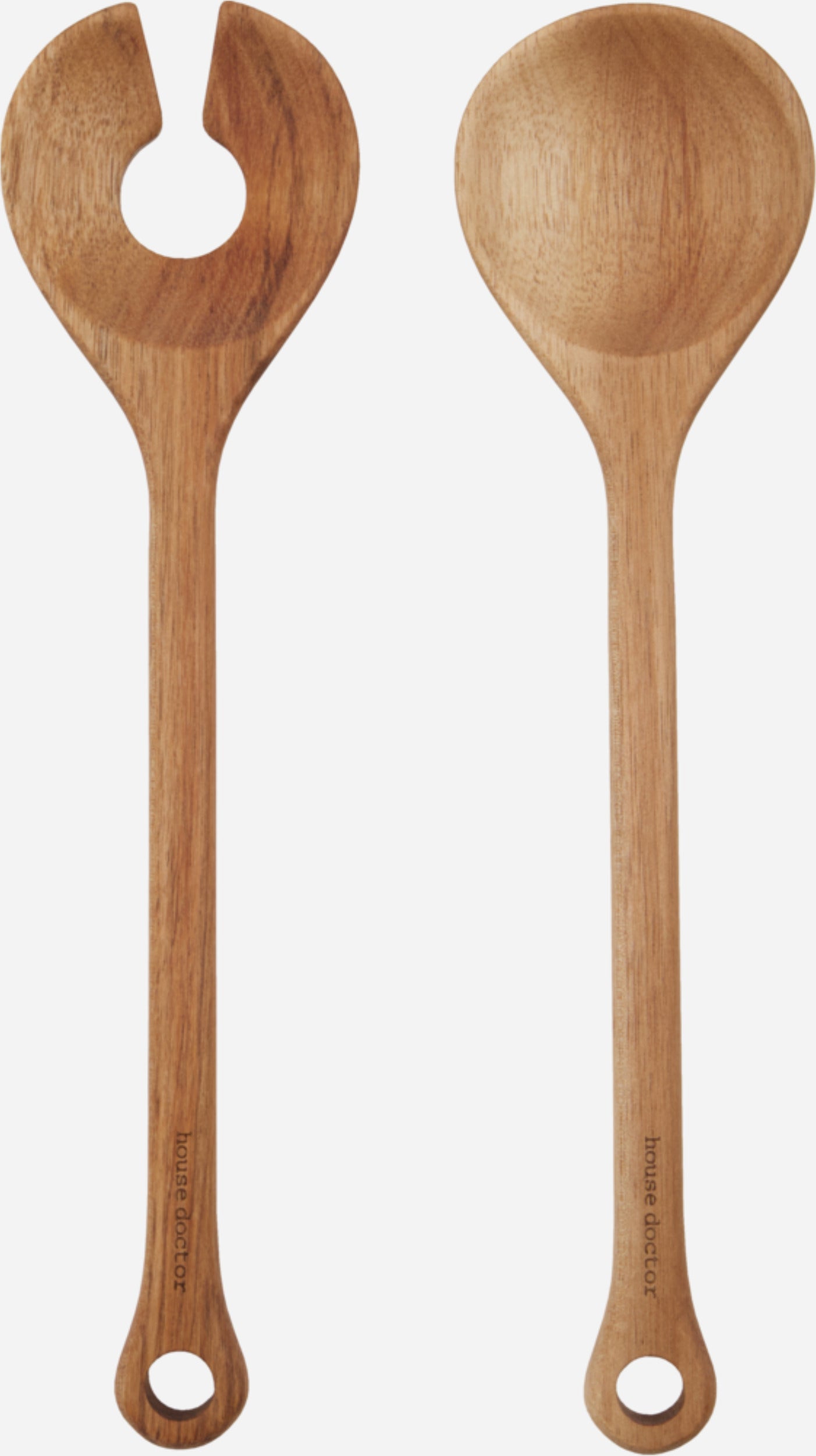 Couverts à salade en bois d'acacia 25,5x7cm - House doctor