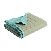 Couverture de lit vert olive 235 x 245 cm Mega Dot - HAY - The Cool Republic
