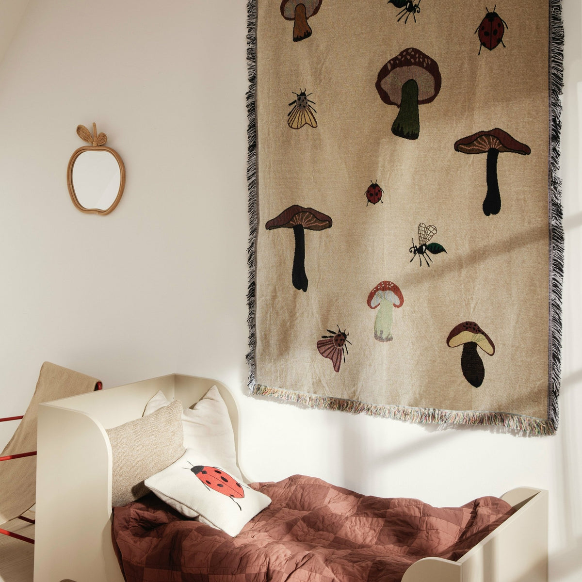 Couverture tapisserie sable 120 x 170 cm Forest - Ferm Living - The Cool Republic