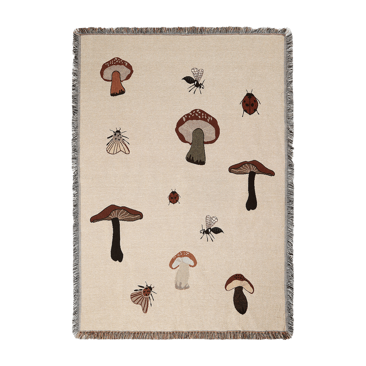 Couverture tapisserie sable 120 x 170 cm Forest - Ferm Living - The Cool Republic