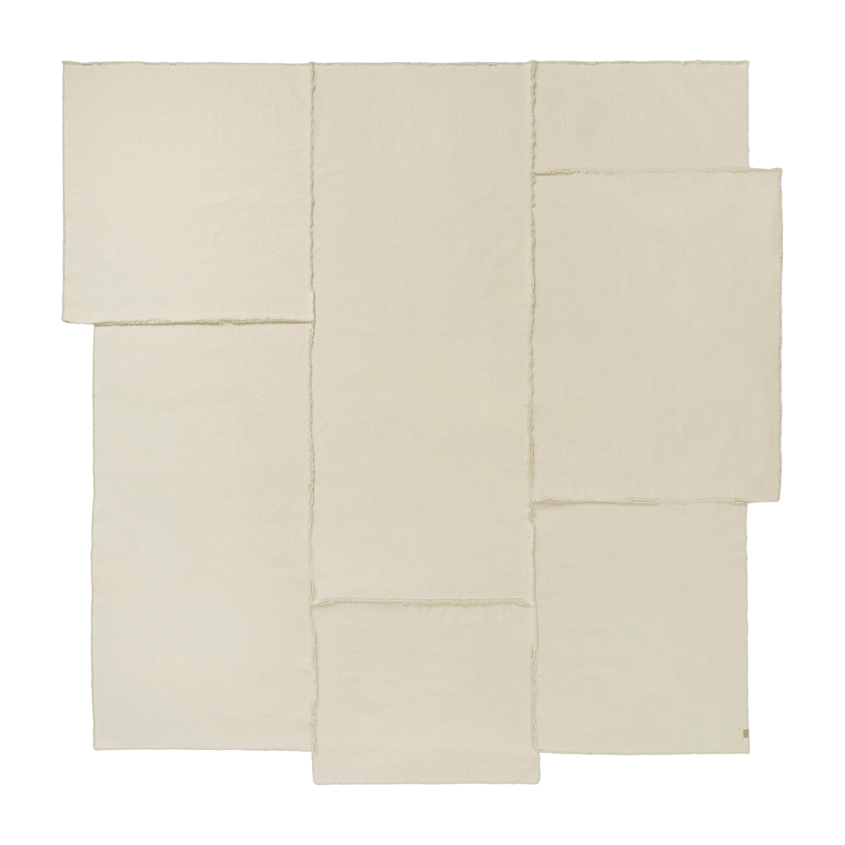 Couvre-lit en coton beige 272x264 cm Offset - Ferm Living - The Cool Republic