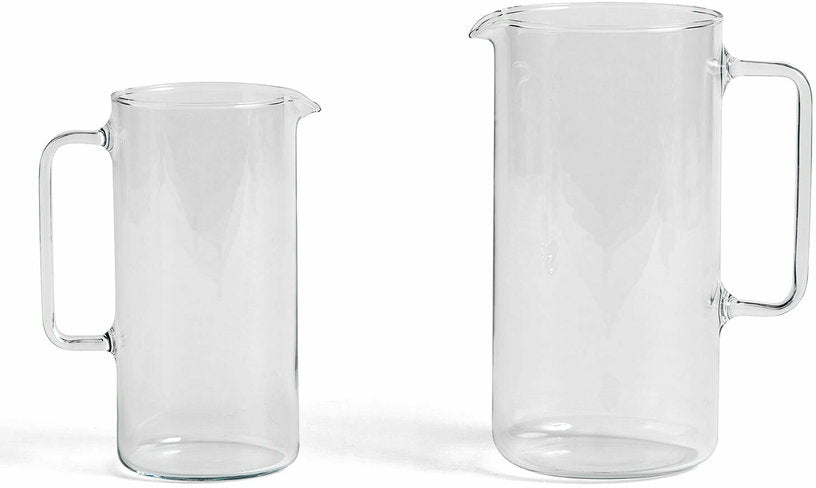 Cruche en verre borosilicate transparent 2 L Glass Jug - HAY - The Cool Republic
