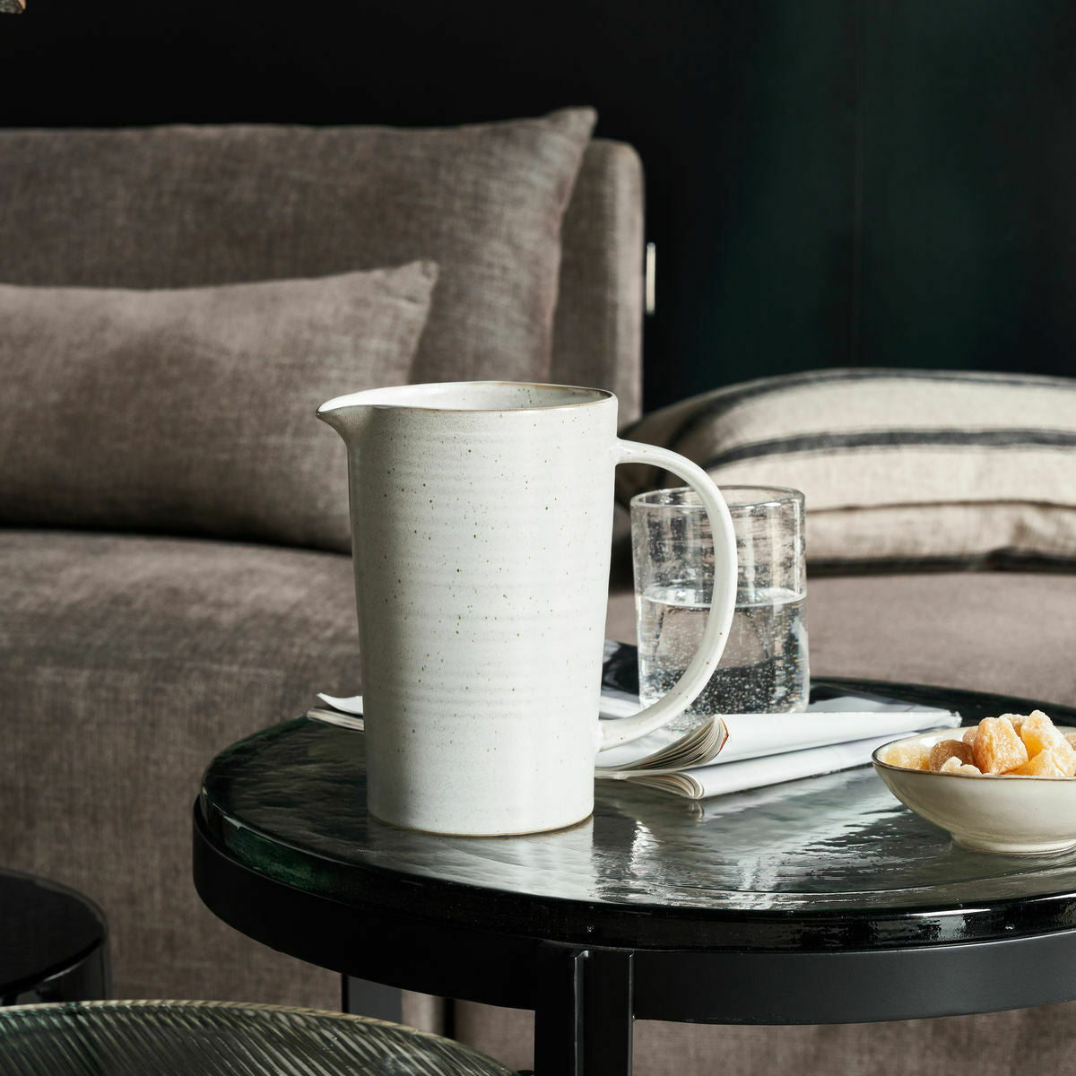 Cruche Hdpion Gris/ Blanc - House Doctor