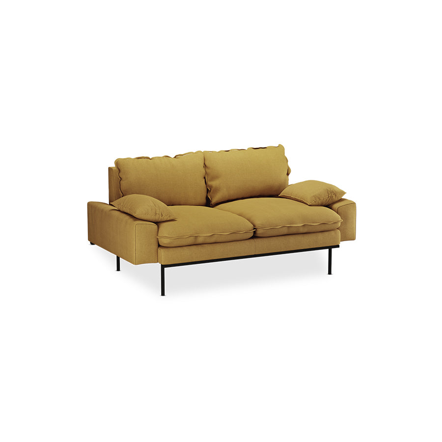 2-Seats Linen Burnt Ochre - HKLIVING